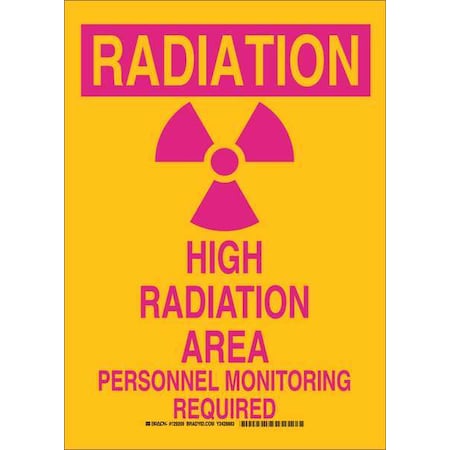 14 Width Black and Red on White Brady 126299 Chemical and Hazard Sign 10 Height LegendKeep Away from Heat 