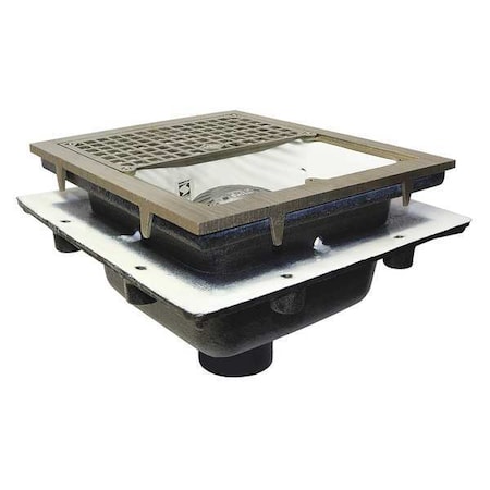 Jay R Smith Mfg Co 3140y03 3 Pipe Dia Cast Iron Sanitary Floor
