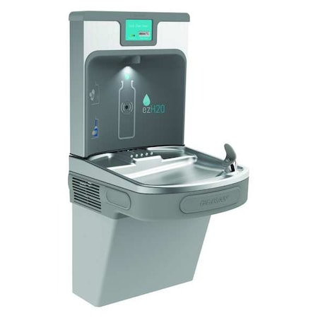 Elkay Indoor Water Cooler with Bottle Filling Station, Wall Mount ...