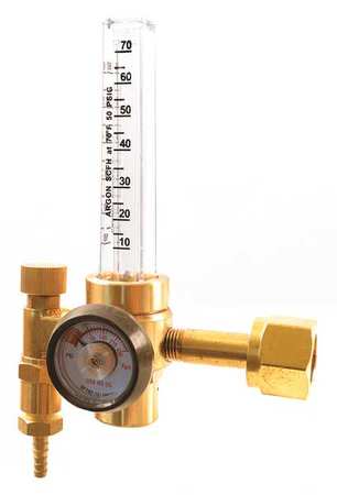 Stage Flowmeter Regulator, Single Stage, CGA-320, 10 to 80 scfh, Use With: Carbon Dioxide -  UNIWELD, RF2480-320