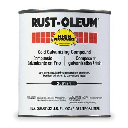 cold compound rust galvanizing oleum qt zoro gray exterior interior mfr