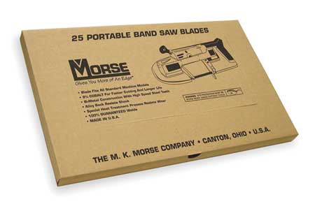 Portable Band Saw Blade,Bimetal,PK25 -  MORSE, ZWEP4414WB25