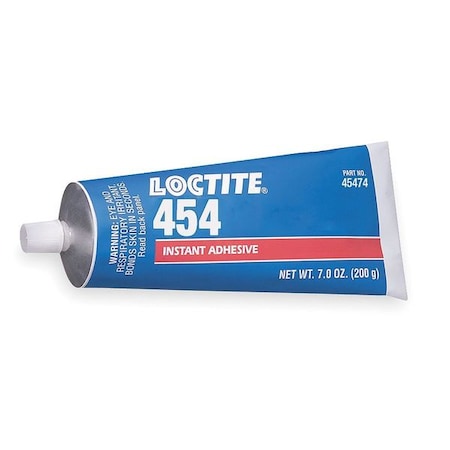 Loctite Instant Adhesive, 200g Tube, Clear 454(TM) 234004 | Zoro.com