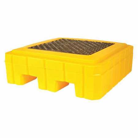 Drum Spill Containment Pallet Plus, 62 gal Spill Capacity, 1 Drum, 800 lb., Polyethylene -  ULTRATECH, 9606