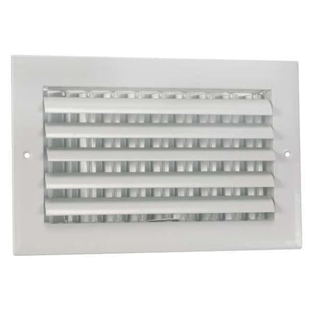 Zoro Select 4Mjk7 Sidewall/Ceiling Register, 5-27/64 X 11-23/32, White