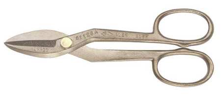 Tinners Snip, Straight, 12 in, High Strength Nickel Aluminum Bronze -  AMPCO SAFETY TOOLS, S-1144
