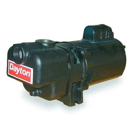 Self Priming Centrifugal Pump, 1 1/2 hp, 115/208 to 230V AC, 1 Phase, 96 ft Max Head -  DAYTON, 4UA71