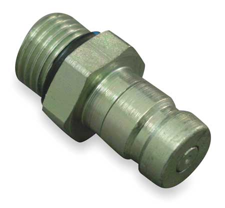 Hydraulic Quick Connect Hose Coupling, Steel Body, Push-to-Connect Lock, 1/2""-20 Thread Size -  AEROQUIP, FD90-1044-05-04