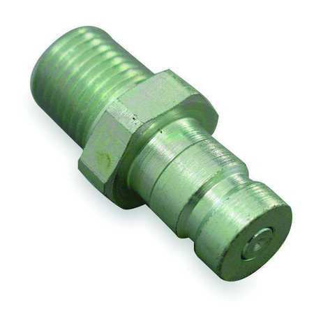 Hydraulic Quick Connect Hose Coupling, Steel Body, Push-to-Connect Lock, 1/4""-18 Thread Size -  AEROQUIP, FD90-1012-04-04