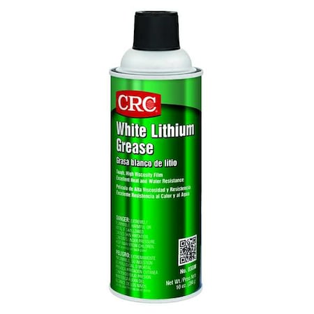 Crc White Lithium Grease, 10 oz 03080 | Zoro.com