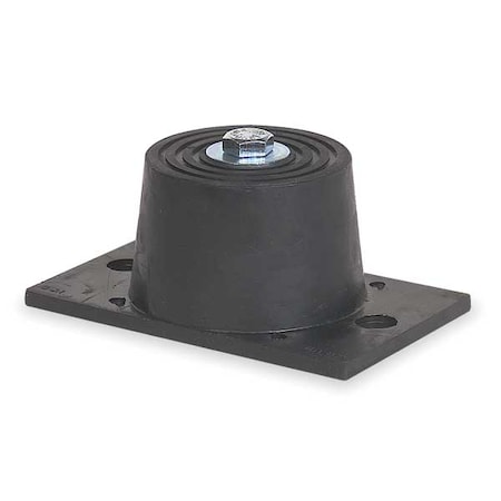 Mason Floor Mount Vibration Isolator, Neoprene 4C995 | Zoro.com