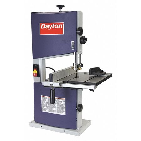 Band Saw, 4"" x 9-1/2"" Rectangle, 4"" Round, 4 in Square, 120V AC V, 0.3333 hp HP -  DAYTON, 400H57