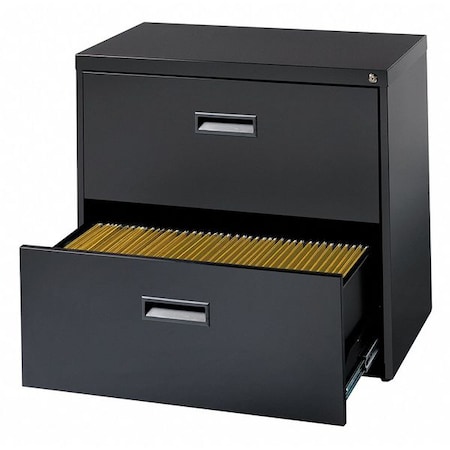 Hirsh 19296 30 W 2 Drawer File Cabinet Black Letter 29404192968