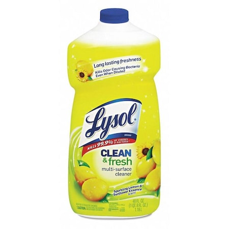 Lysol All Purpose Cleaner, Lemon Breeze, 40 oz 19200-78626 | Zoro.com