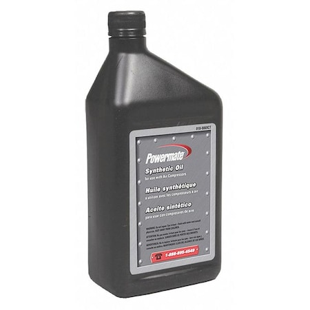 Powermate Px Synthetic Air compressor Oil, 1 qt 018-0069CT | Zoro.com