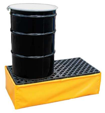 Drum Spill Containment Pallet, 66 gal Spill Capacity, 2 Drum, 1200 lbs., Polyethylene -  ULTRATECH, 1340