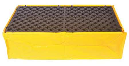 Drum Spill Containment Pallet, 66 gal Spill Capacity, 2 Drum, 1200 lbs., Polyethylene -  ULTRATECH, 1345