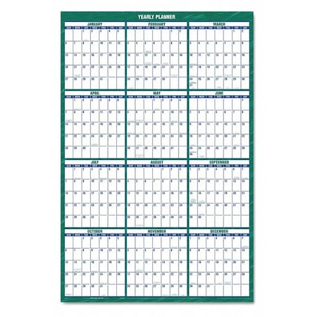 At-A-Glance Yearly Vertical Erasable Wall Calendar PM310-28 | Zoro.com