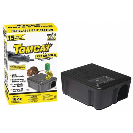 Tomcat Rodent Station, Bait Box, Black 22814 | Zoro.com