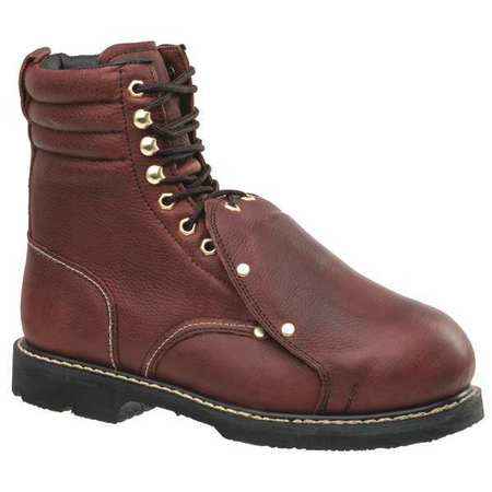 Size 7 Men's 8 in Work Boot Steel Work Boots, Brown -  GOLDEN RETRIEVER OUTDOOR FOOTWEAR, 8942