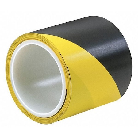 marking tape hazard zoro blk yellow vinyl grainger