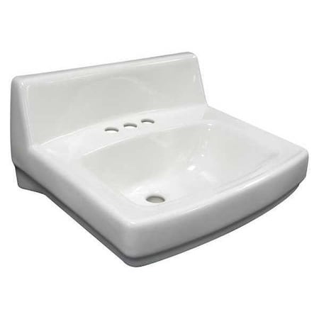 Kohler Bathroom Sink, White, 12-7/8 in H, ADA Comp K-2030-0 | Zoro.com