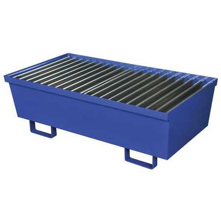 Drum Spill Containment Pallet, 74 gal Spill Capacity, 2 Drum, 2000 lb., Steel -  EAGLE, 1620ST