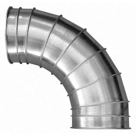 Round 45 Degree Elbow, 8 in Duct Dia, 304 Stainless Steel, 22 GA, 12 3/4 in W, 15-1/4"" L, 8 in H -  NORDFAB, 8040400074