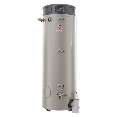 Rheem Natural Gas Triton SS Water Heater, 100.0 gal., 120VAC GHE100SS ...