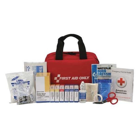 First Aid Only First Aid Kit, 25 People, Fabric, 102 Comp. 90594 | Zoro.com