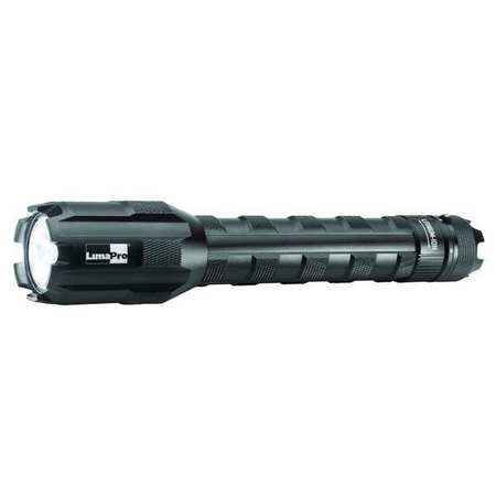 Black Rechargeable Led Tactical Handheld Flashlight, 1,000 lm -  LUMAPRO, 49XX92