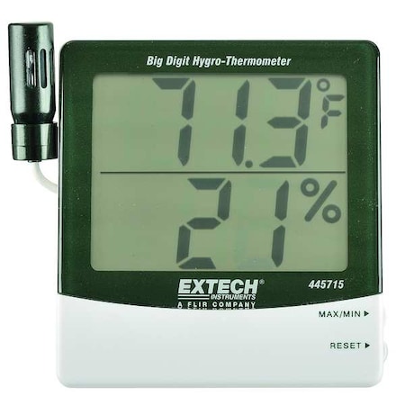 Extech Digital Hygrometer, Remote Probe 445715 | Zoro.com