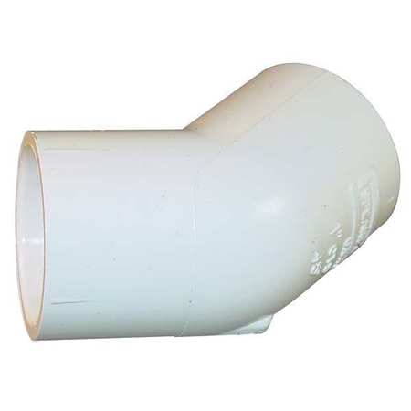 CPVC 45 Degree Elbow, Schedule SDR-11, 1/2"" Pipe Size, CTS Hub -  ZORO SELECT, 4117-005