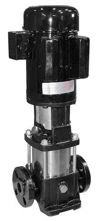 Multi-Stage Booster Pump, 2 hp, 120/208 to 240V AC, 1 Phase, 1-1/4 in Flanged Inlet Size, 5 Stage -  DAYTON, 5UWJ5