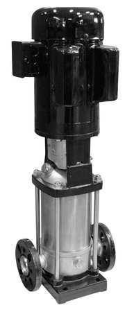 Multi-Stage Booster Pump, 2 hp, 120/208 to 240V AC, 1 Phase, 1-1/4 in Flanged Inlet Size, 11 Stage -  DAYTON, 5UWK9