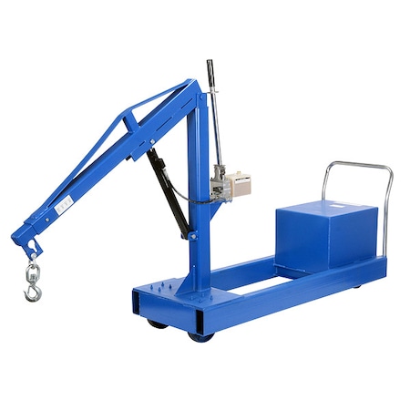 Vestil Mobile Floor Crane, CounterBalance, 1000Lb CBFC-1000 | Zoro.com