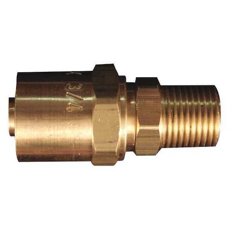 Milton Reusable Hose End Fitting, 3/8 MNPT, PK5 622 | Zoro.com