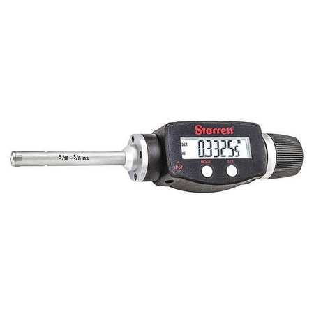 Internal Micrometer,5/16 to 3/8"" Range -  STARRETT, 770BXTZ-375