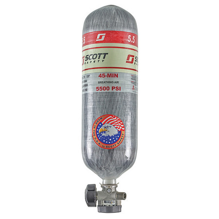 SCBA Cylinder,5500 psi,45 min.,Filled -  3M SCOTT, 200969-01