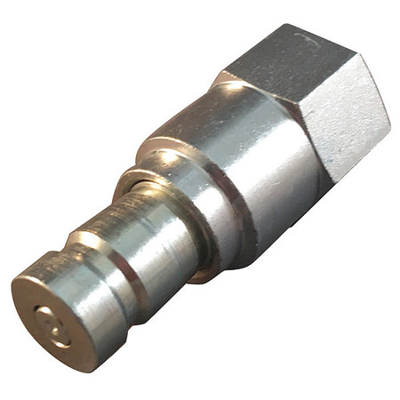 Hydraulic Quick Connect Hose Coupling, Steel Body, Push-to-Connect Lock, 1/4""-18 Thread Size -  AEROQUIP, FD90-1034-04-04