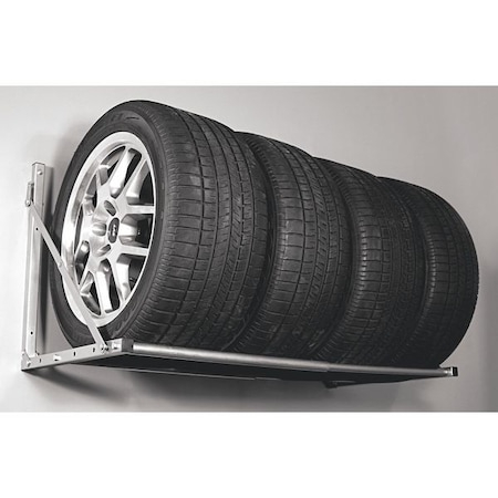 Hyloft Folding Garage Wall Tire Rack, 48" 01031 | Zoro.com