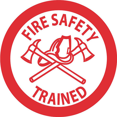 Fire Safety Trained Hard Hat Emblem, Pk25 -  NMC, HH72R