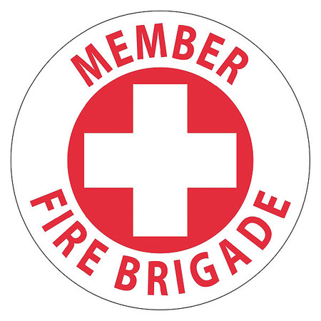 Member Fire Brigade Hard Hat Emblem, Pk25 -  NMC, HH38
