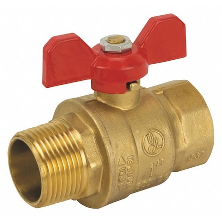 Jomar Valve Brass Ball Valve, MNPT, 3/4