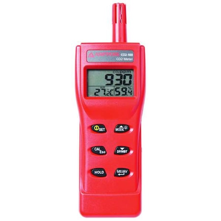 Amprobe Hand-held Carbon Dioxide Meter, 9999 Ppm Co2-100 