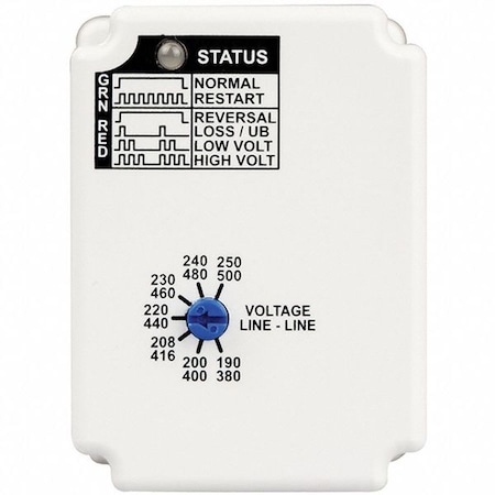 Macromatic 3 Phase Monitor Relay, SPDT, 500VAC, 8 Pin PMPU-FA8 | Zoro.com