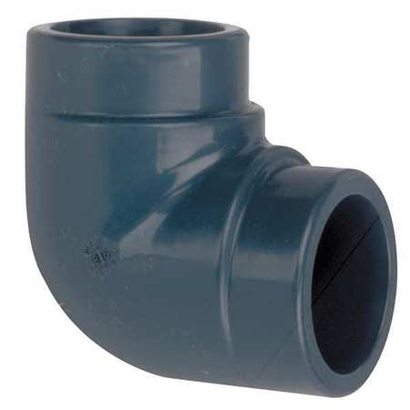 CPVC Elbow, 90 Degrees, Schedule 80, 1-1/2"" Pipe Size, FNPT x FNPT -  ZORO SELECT, 9808-015