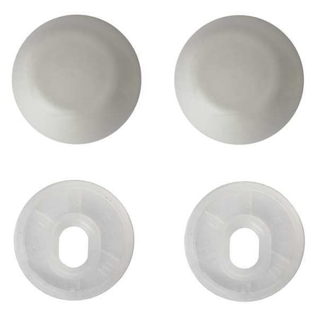 American Standard Bolt Cap Kit, Cover, White 034783-0200A | Zoro.com