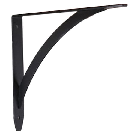 John Sterling 10 IN Black Elegante Shelf Bracket RP-0053-10BK | Zoro.com