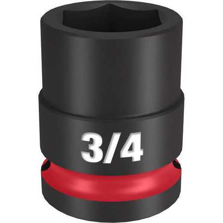 3/4 in. SHOCKWAVE Impact Duty 1/2 in. Drive Standard 6 Point Impact Socket -  MILWAUKEE TOOL, 49-66-6206